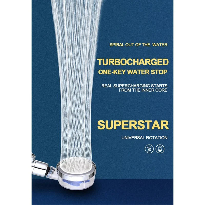 High Pressure Turbocharged Shower Head  رأس دش توربو عالي الضغط